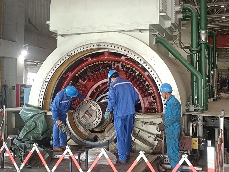 大唐安徽發電有限公司淮北發電分公司1號機汽輪機本體 A 級檢修項目開工大吉